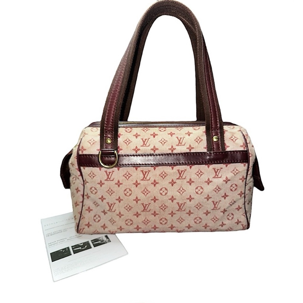 Louis Vuitton Mini Lin Josephine PM Monogram Bag W/ COA